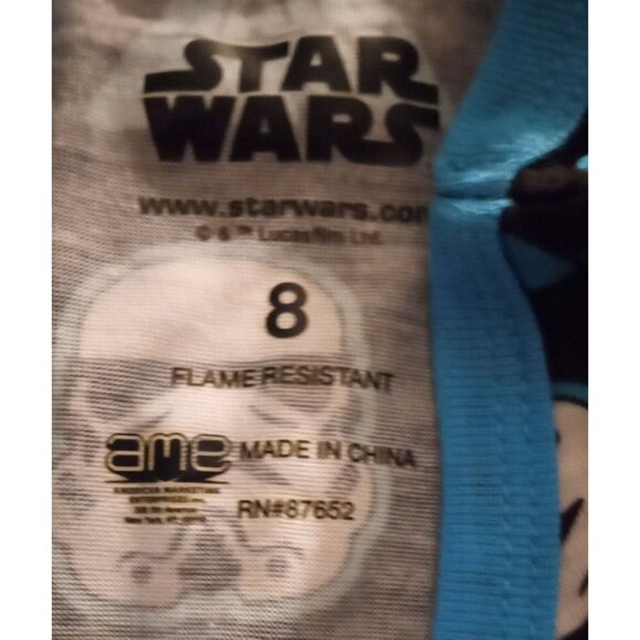 STAR WARS BOYS SIZE 8 frame resistant   3-PC PAJAMA SET - Picture 12 of 13